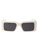 Off-White Rectangular Frame Sunglasses