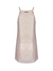 Prada Triangle Logo Embellished Mesh Dress