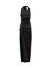 Ferragamo Halterneck Gathered Dress