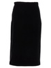 Gucci A-Line Velvet Skirt