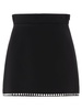 Miu Miu Stud Embellished Mini Skirt