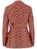 Versace Monogram Jacquard Belted Waist Blazer