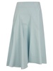 Sportmax Asymmetrical Pleated Midi Skirt