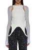 Off-White Racerback Cut-Out Panelled Top