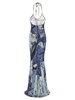 Moschino Graphic Printed Halterneck Maxi Dress