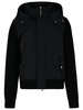 Moose Knuckles 'Maple Hybrid' Black Wool Blend Bomber Jacket Man