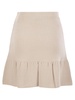 Elisabetta Franchi Bouclé Wool Miniskirt With Technical Sail Cloth Pockets