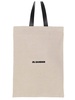 Jil Sander Logo Printed Shopper Tote Bag