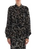 Pinko Complici Chain Printed Georgette Blouse