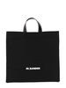 Jil Sander Logo Printed Large Tote Bag