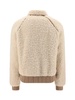 two-way zip shearling jacket