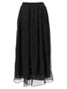 Max Mara Studio Wilma Embellished Pleated Skirt