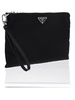 Prada Logo Plaque Pouch