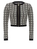 Elisabetta Franchi Monogram-Jacquard Zipped Cardigan