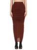 Rick Owens Shrimp Ruched Maxi Skirt