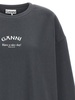 Ganni Logo Printed Crewneck Sweatshirt