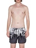 Neil Barrett Graphic Printed Elastic Waist Swim Shorts