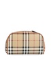 Burberry Logo Patch Checked Zipped Clutch Bag