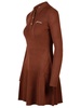 Ganni Logo-Embroidered Long-Sleeved Knitted Polo Dress