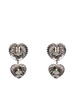 Alessandra Rich Heart Motif Embellished Drop Earrings