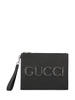 Gucci Logo Patch Clutch Bag