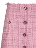 GCDS Tweed Button-Up Mini Skirt