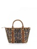 Dolce & Gabbana Small Leopard-Printed Branded Plate Shopper Bag