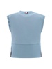 Thom Browne Double Face Knit 4-Bar Shell Top