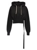 Rick Owens DRKSHDW Tatlin Drawstring Cropped Hoodie