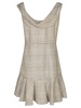 Alessandra Rich Prince Of Wales Sleeveless Mini Dress