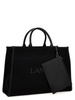 Lanvin Logo Printed Top Handle Bag