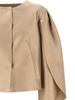 Alberta Ferretti Petal-Sleeved Satin Jacket