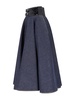 Alaïa Belted Denim Skirt