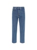 Lanvin Logo Patch Straight Cut Jeans