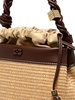 Ganni Bou Woven Logo Plaque Bucket Bag