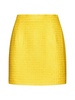 Alessandra Rich High-Waist Checked Tweed Mini Skirt