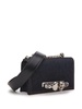 Alexander McQueen Mini Jewelled Denim Satchel Bag