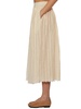 Uma Wang Striped Detailed Midi Skirt