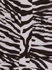 Reina Olga Zebra Print Gathered Skirt