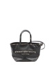 ALEXANDER WANG Mini Brushed Black Leather Tote Handbag