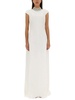 Max Mara Cut-Out Short-Sleeved Maxi Dress