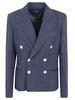 Polo Ralph Lauren Double-Breasted Pinstriped Blazer