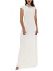 Max Mara Cut-Out Short-Sleeved Maxi Dress