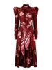 Zimmermann Floral Printed Ruched Midi Dress