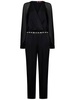 Max Mara Studio Embellished Belted Long-Sleeved Jumpsuit