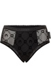 Marine Serre Mesh Flock Moonogram Briefs