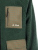 Mc2 Saint Barth Sherpa Jacket With Plaid Patch Pockets