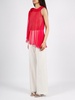 Alberta Ferretti Semi-Sheer Asymmetric Sleeveless Blouse