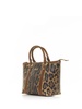 Dolce & Gabbana Small Leopard-Printed Branded Plate Shopper Bag