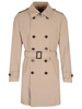 Fay Double-Breasted Belted Trench Coat